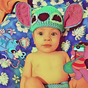 Stitch crochet outfit 0-3 Months